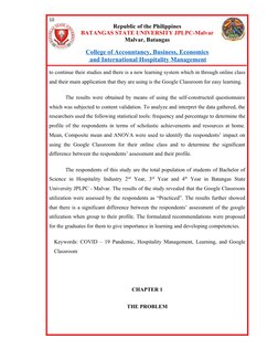 10
Republic of the Philippines
BATANGAS STATE UNIVERSITY JPLPC-Malvar
Malvar, Batangas
College of Accountancy, Business, Econ
