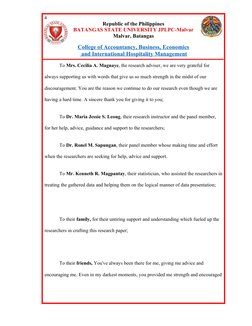 4
Republic of the Philippines
BATANGAS STATE UNIVERSITY JPLPC-Malvar
Malvar, Batangas
College of Accountancy, Business, Econo