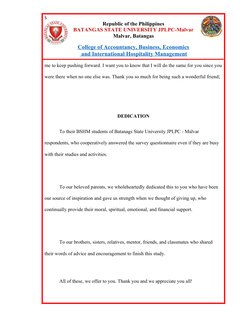 5
Republic of the Philippines
BATANGAS STATE UNIVERSITY JPLPC-Malvar
Malvar, Batangas
College of Accountancy, Business, Econo