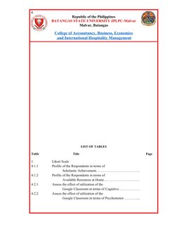 8
Republic of the Philippines
BATANGAS STATE UNIVERSITY JPLPC-Malvar
Malvar, Batangas
College of Accountancy, Business, Econo