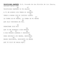 TRISTISIMO PANTEÓN (D.P, Procede de San Nicolás de los Ibarra, 
Jalisco hacia 1980 
                Am          E7 
TRISTISIM