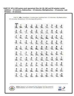 Grade 4 Math: 4F's Window Card Guide | PDF