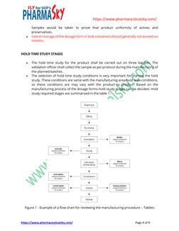 Hold Time Chart.pdf Guidelines for Hold Time Studies | PDF | Tablet (Pharmacy) | Chemistry