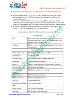Skip Testing Skip Testing in Pharmaceutical Quality Control | PDF | Specification ...