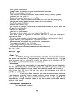 • make system configuration 
• Create System configuration and use it later for selling purposes!
• Quickly create database b