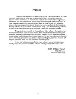 PREFACE            
               The computer-shops are increasing day by