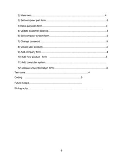 2) Main form….…………………………………………………………………………….4 
    
     3) Sell computer part form………………………………………………………………….5
     4)ma