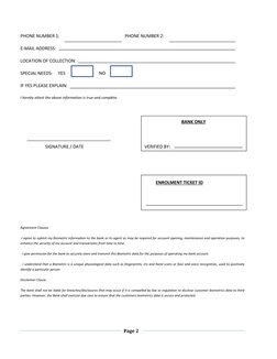 Bvn Modificification Form.pdf BVN Enrollment Form Instructions | PDF