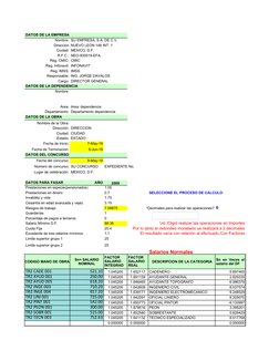 DATOS DE LA EMPRESA
Nombre: SU EMPRESA, S.A. DE C.V.
Dirección NUEVO LEON 148 INT. 1
Ciudad: MEXICO, D.F.
R.F.C.: NEO-930519-