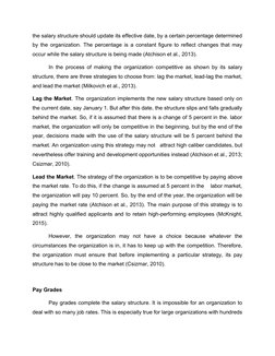 the salary structure should update its effective date, by a certain percentage determined
by the organization. The percentage