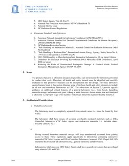 Department of Facilities Services  
 Laboratory Design Guidelines 
 
 
 
2013 
Design Guidelines 
4 | P a g e  
5. CDC S