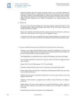 Department of Facilities Services  
 Laboratory Design Guidelines 
 
 
 
2013 
Design Guidelines 
7 | P a g e  
Laborato