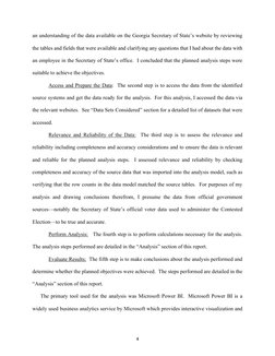 4 
 
an understanding of the data available on the Georgia Secretary of State’s website by reviewing 
the tables and fields t