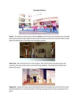 Panulo Occupational Dances of the Philippines | PDF | Dances | Performing Arts