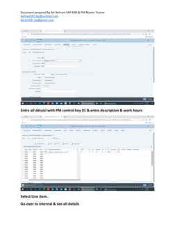 Single Cycle Maintenance Plan in SAP PM | PDF | Business | Information ...