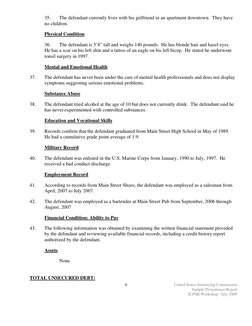 Sentencing Report Example Sample Presentence Investigation Report | PDF | United States Federal ...
