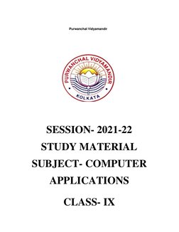 Purwanchal Vidyamandir 
 
 
 
 
 
 
 
 
 
 
 
 
 
SESSION- 2021-22 
STUDY MAT
