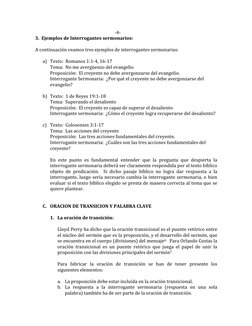 -4- 
3.  Ejemplos de Interrogantes sermonarios: 
 
A