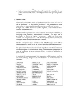 -5- 
c. Se debe incorporar una palabra clave a la oración de transición.  En este