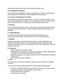 Components of a Business Letter | PDF | Paragraph | Punctuation