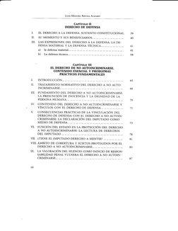 Lurs Mlcuu RryNa Arp¡.no
Cepírulo II
DERECHO DE DEFENSA
I. 
EL DERECHO A LA DEFENSA: SUSTENTO CONSTITUCIONAL. 39
II. SU MOMEN