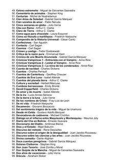 49. Celoso estremeño - Miguel de Cervantes Saavedra
50. Cementerio de animales - Stephen King
51. Centurias - Michel de Nostr