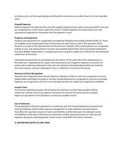 Notes to Financial Statements Overview | PDF | Expense | Depreciation