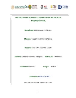 1 
 
 
 INSTITUTO TECNOLÓGICO SUPERIOR DE ACAYUCAN 
 INGENIERÍA CIVIL 
 
 
Modalidad: PRESENCIAL (VIRTUAL) 
 
 
M