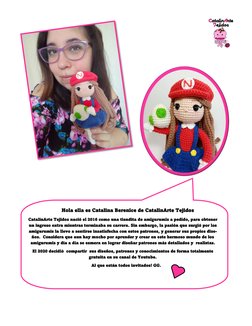 Hola ella es Catalina Berenice de CatalinArte Tejidos  
CatalinArte Tejidos nació el 2016 como una t