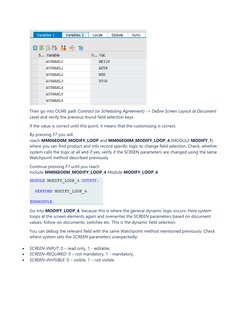 Field Selection in SAP MM Debugging Guide | PDF | Invoice | Software ...