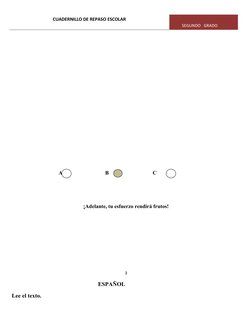 Cuadernillo de Repaso Segundo Grado | PDF | Evaluación