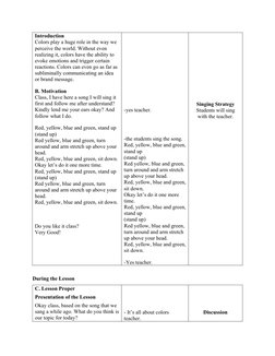 Grade 1 Colors Lesson Plan | PDF | Color | Teachers