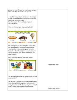 Healthy vs Unhealthy Foods Lesson Plan | PDF | Foods | Healthy Diet