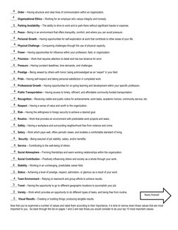 _____ Order – Having structure and clear lines of communication within an organization. 
 
_____ Organizational Ethics –