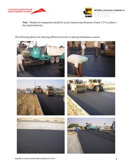 Asphaltic Concrete Overlay Method Statement | PDF | Road Surface | Asphalt