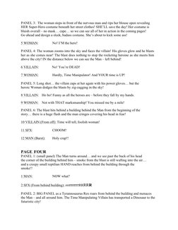DC Comics Sample Script Example | PDF | Mystery, Thriller & Crime ...