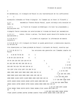 Pirámide de pascal