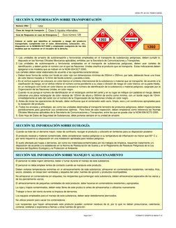 HOJA 5 DE 7
1.-Las unidades de arrastre de autotransporte y ferroviarias empleadas en el transporte de substancias peligrosas