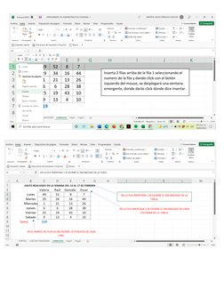 Inserta 2 filas arriba de la fila 1 seleccionando el 
numero de la