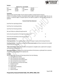 Page 2 of 39 
Prepared by: Dawood Shahid CA(f), CPA, MPhil, MBA, OCE 
Solution 
Advance Tax + Tax Payable 
b/d 
70,000 
b/d