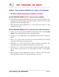 MACP Pay Fixation Options Explained | PDF | Government | Economies