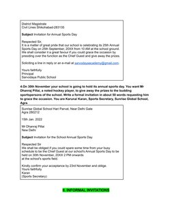 Invitation Writing Guidelines for Events | PDF