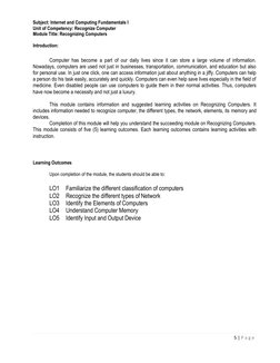 ICF Module Grade 7 1st Quarter | PDF | Computer Network | Personal ...