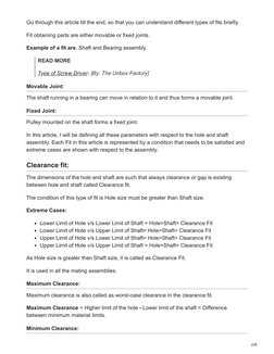 Types of Fits: Clearance, Transition, Interference | PDF | Engineering ...
