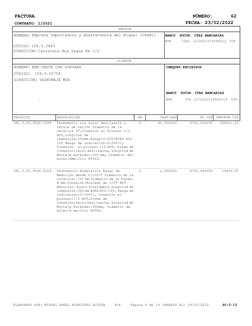 PU CUP 
CANTIDAD 
IMPORTE CUP  
PRODUCTO 
CTAS BANCARIAS 
SUCUR. 
BANCO 
CUP 
BPA 
 7262  1272621070640012 
CHEQUES RECIBIDOS