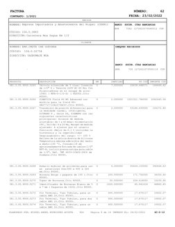 PU CUP 
CANTIDAD 
IMPORTE CUP  
PRODUCTO 
CTAS BANCARIAS 
SUCUR. 
BANCO 
CUP 
BPA 
 7262  1272621070640012 
CHEQUES RECIBIDOS