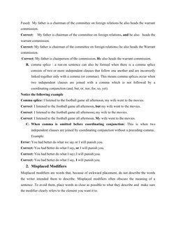 Common Sentence Errors Explained | PDF | Grammatical Gender | Pronoun