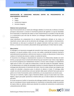  
3 
Diseño de guía: Profesor Erick Ferrer Fuentes 
EXPERIENCIA DE APRENDIZAJE: V 
Diagnóstico y reparación de sistema de ali