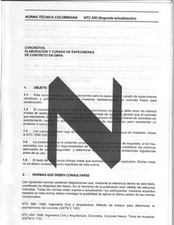 NTC 550: Curado de Concreto en Obra | PDF | Materiales
