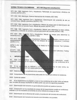 NTC 550: Curado de Concreto en Obra | PDF | Materiales